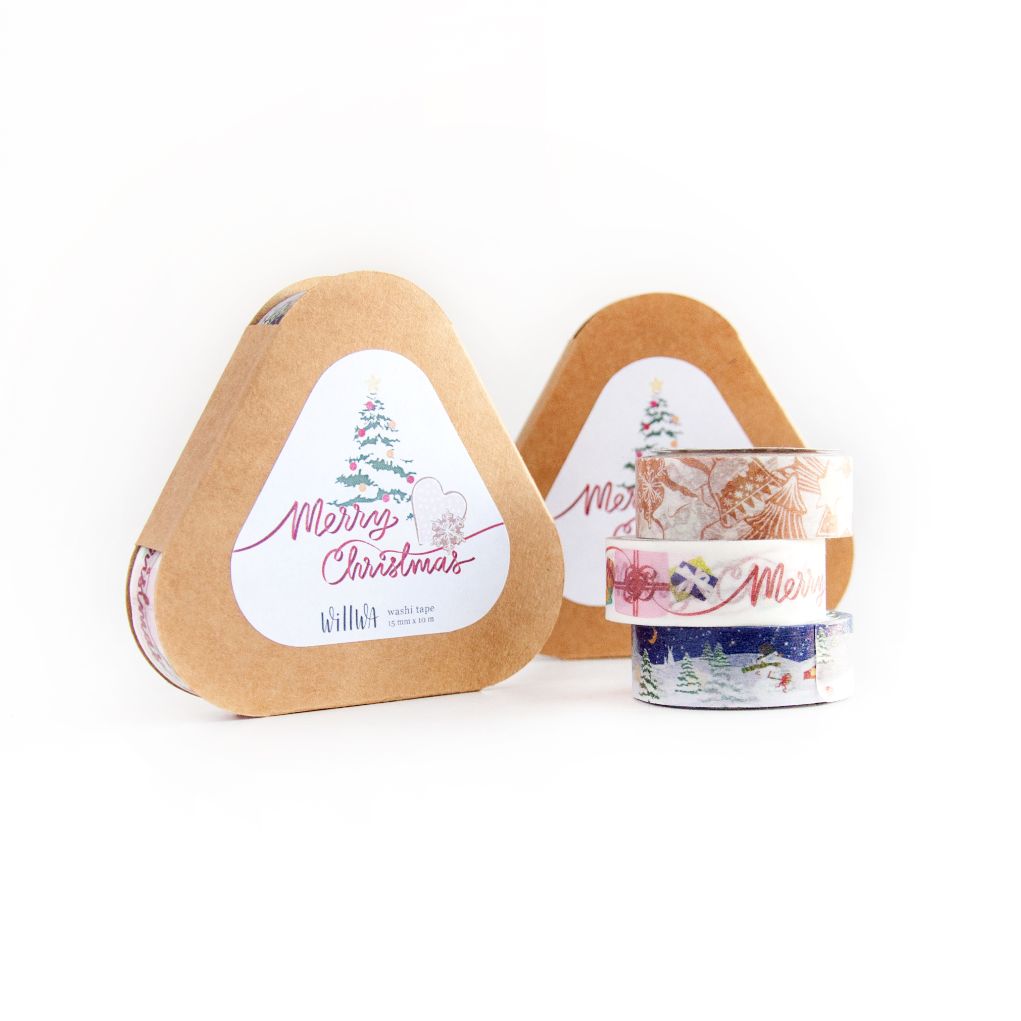 Holiday Washi Tape Gift Box - Design by Willwa