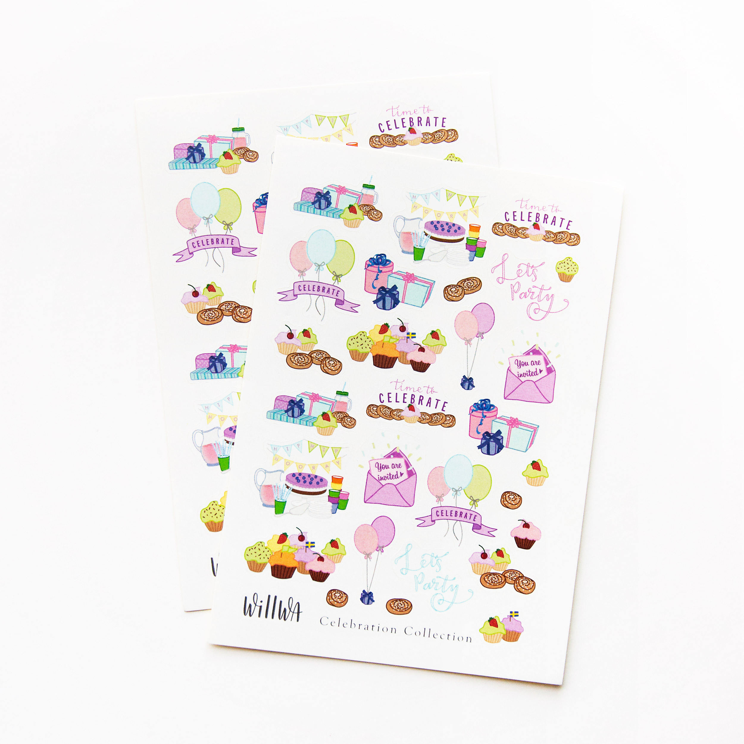 Celebration Stickers - Design by Willwa