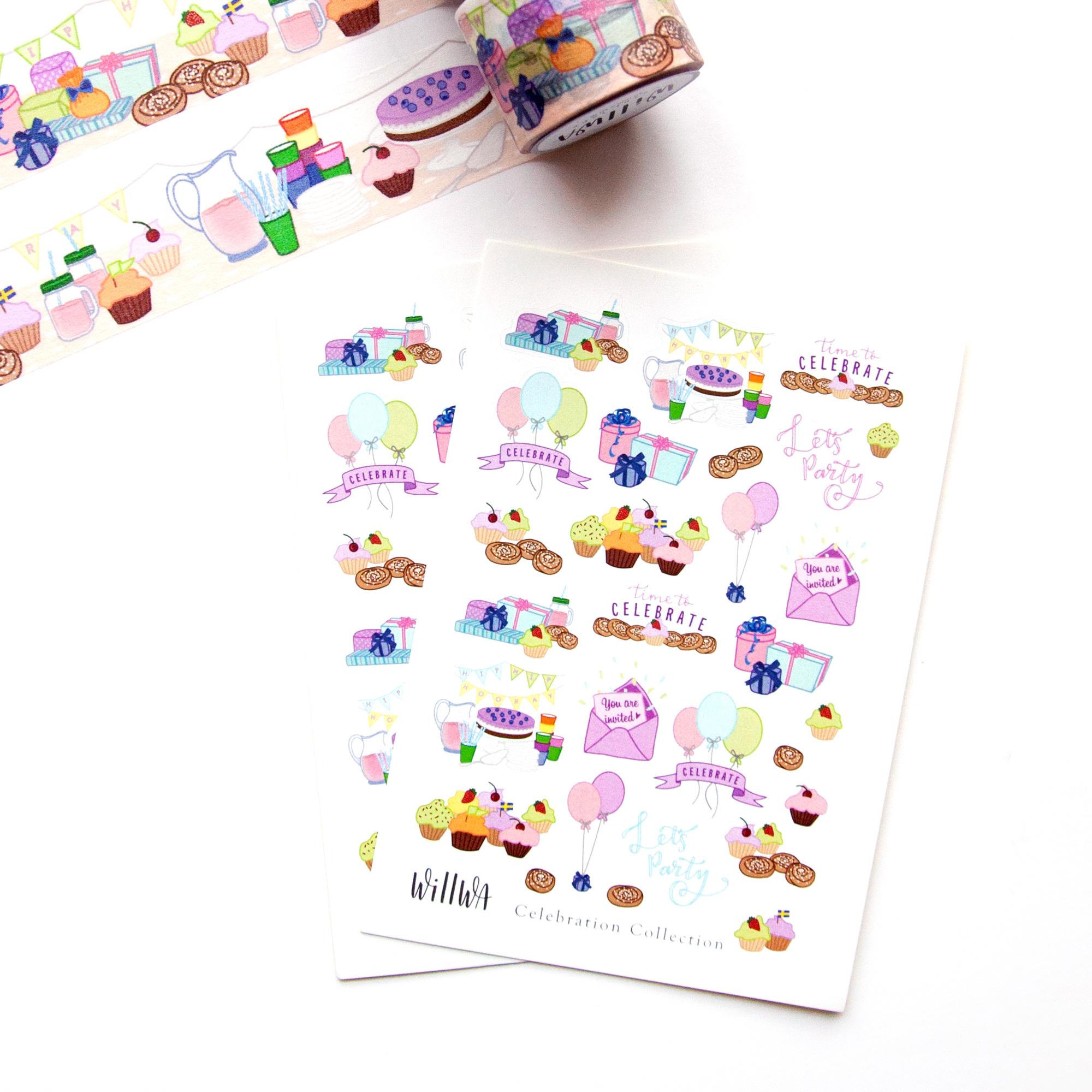 Celebration Stickers - Design by Willwa