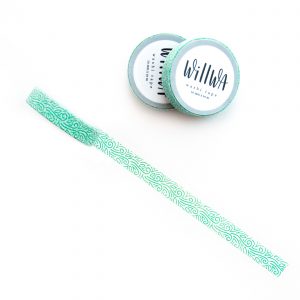 Green Rivendell Washi Tape - Design by Willwa