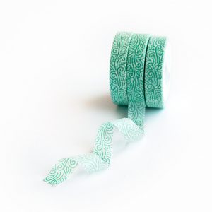 Green Rivendell Washi Tape - Design by Willwa