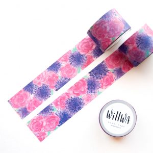 Ocean of Flowers Washi Tape - Design by Willwa
