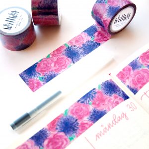 Ocean of Flowers Washi Tape - Design by Willwa