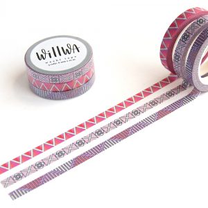 Slim Graphic washi tape set 8