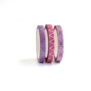Slim Graphic washi tape set 5