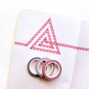 Slim Graphic washi tape set 4