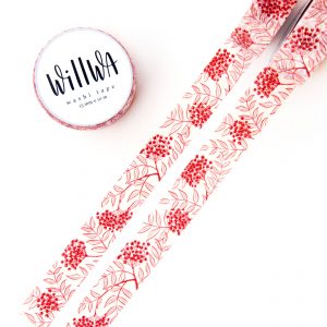 Rowan Berries Washi Tape - Design by Willwa