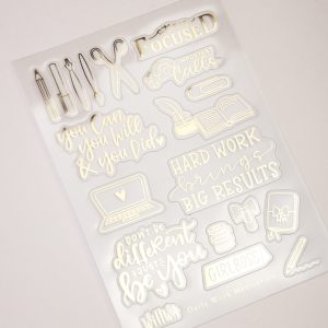 Daily Work Motivation Sticker Sheet Design by Willwa