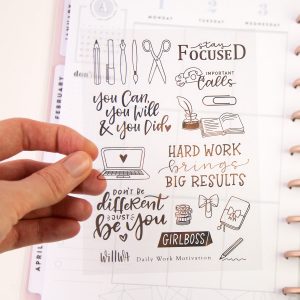 Daily Work Motivation Sticker Sheet Design by Willwa