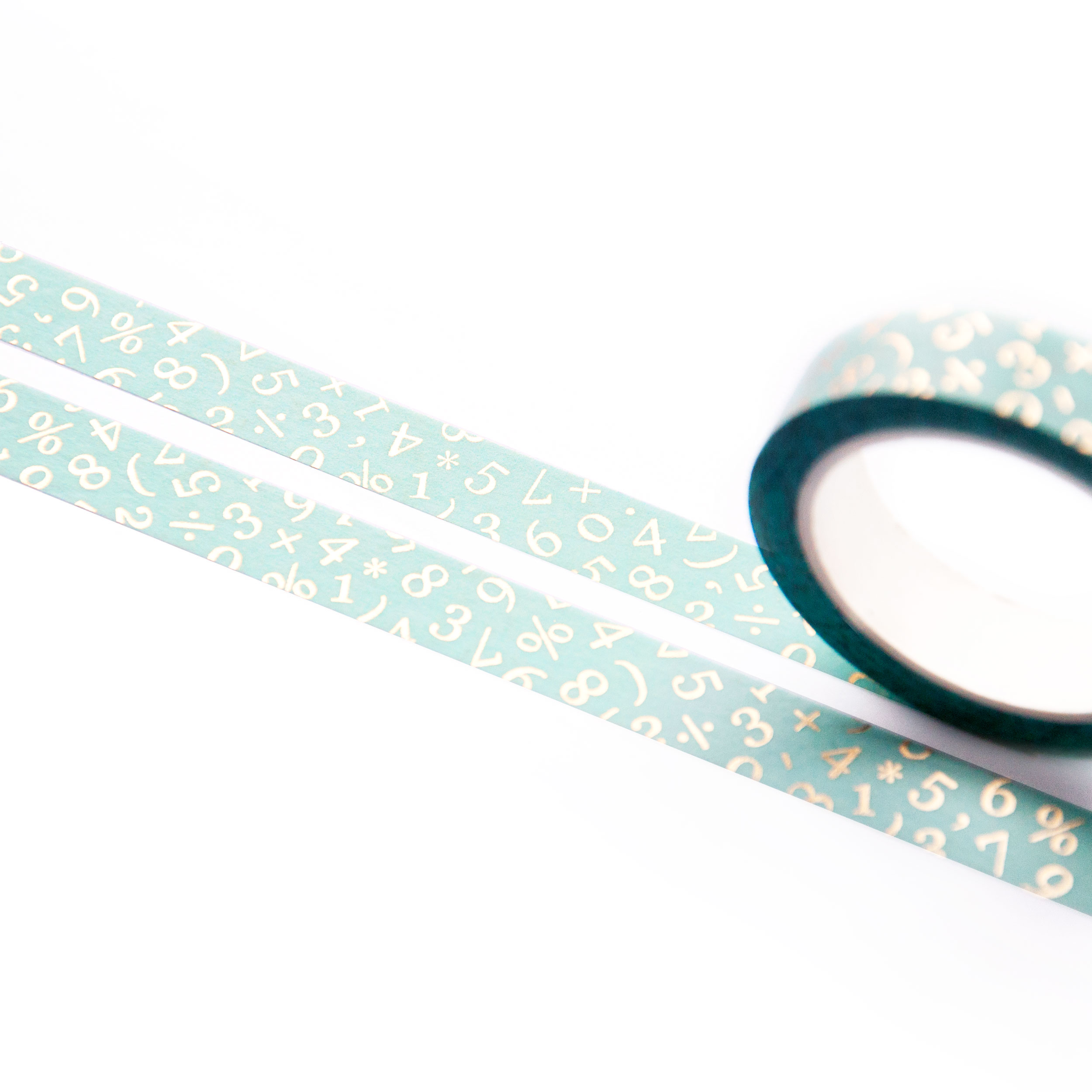 Golden Numbers Washi Tape - Design by Willwa