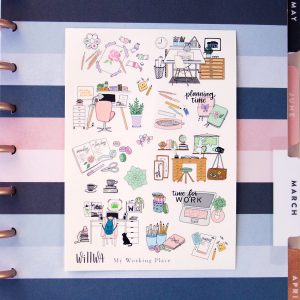 My Working Place Sticker Sheet - Design by Willwa