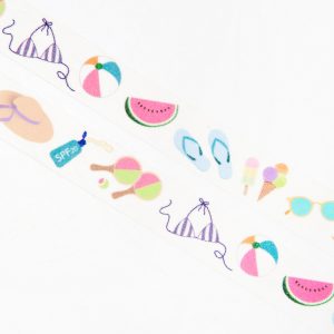 Beach Necessities Washi Tape - Design by Willwa