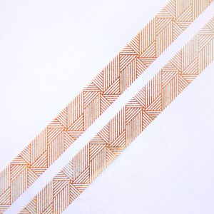 Gold Linjar Spiral washi tape design by Willwa 3