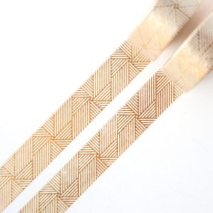 Gold Linjar Spiral washi tape design by Willwa 1