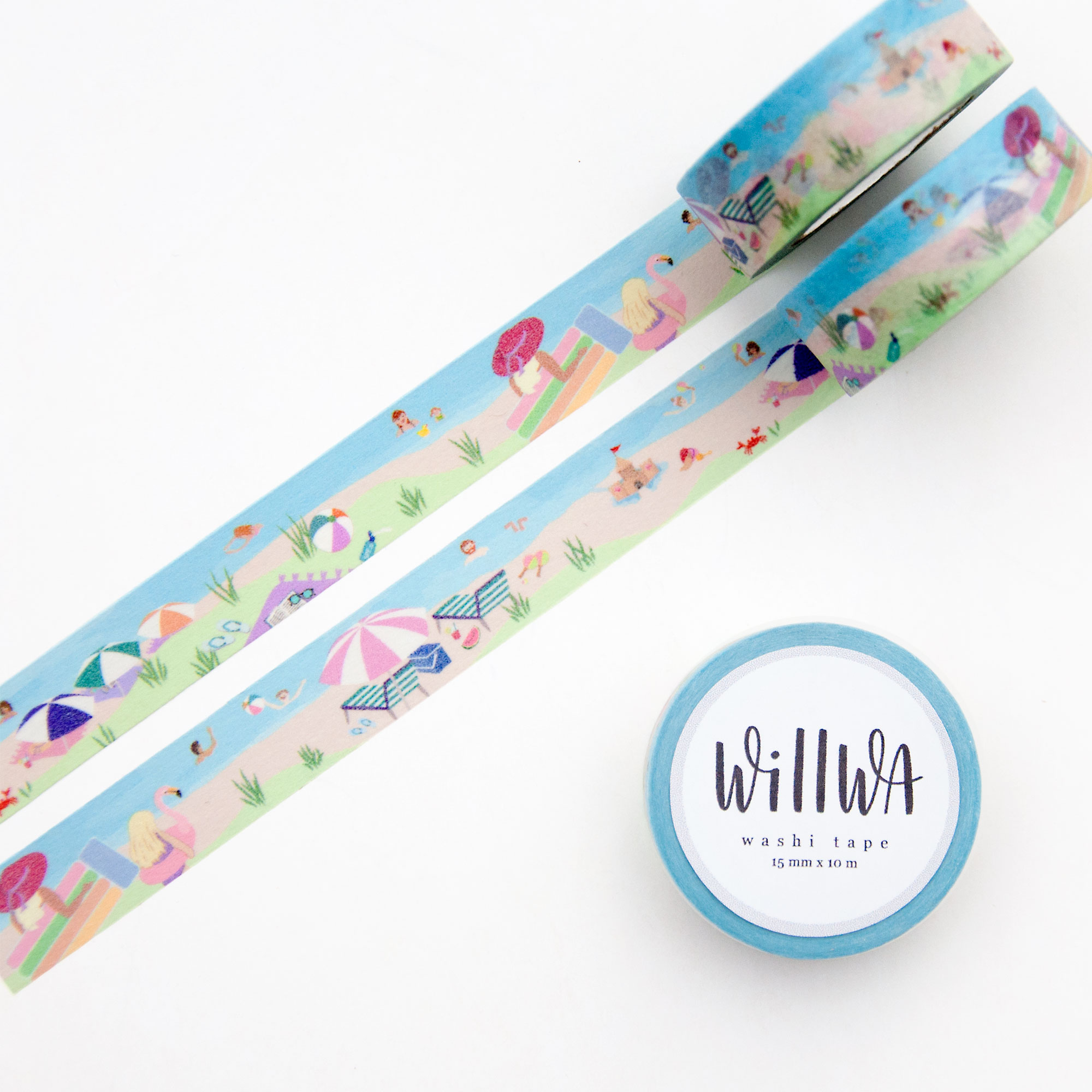To the Beach Washi Tape - Design by Willwa