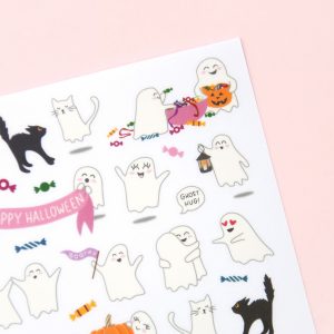 A Night with Ghosts Sticker Sheet - Design by Willwa