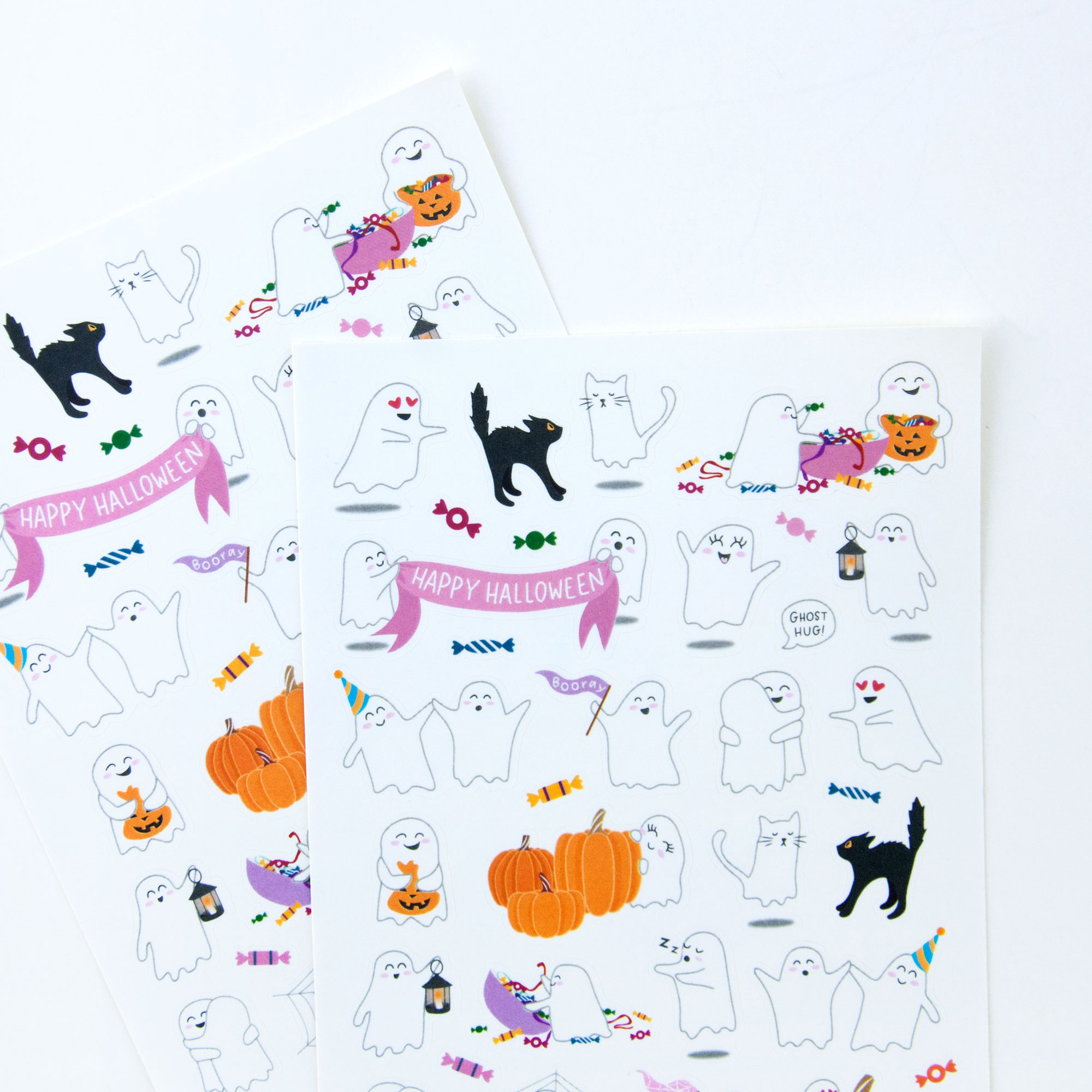 A Night with Ghosts Stickers - Design by Willwa