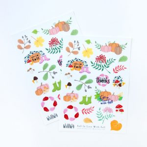 Fall in Love with Fall Stickers - Design by Willwa