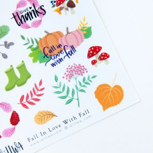 Fall in Love with Fall Stickers - Design by Willwa