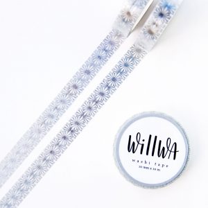 Silver Flora Lace Washi Tape - Design by Willwa