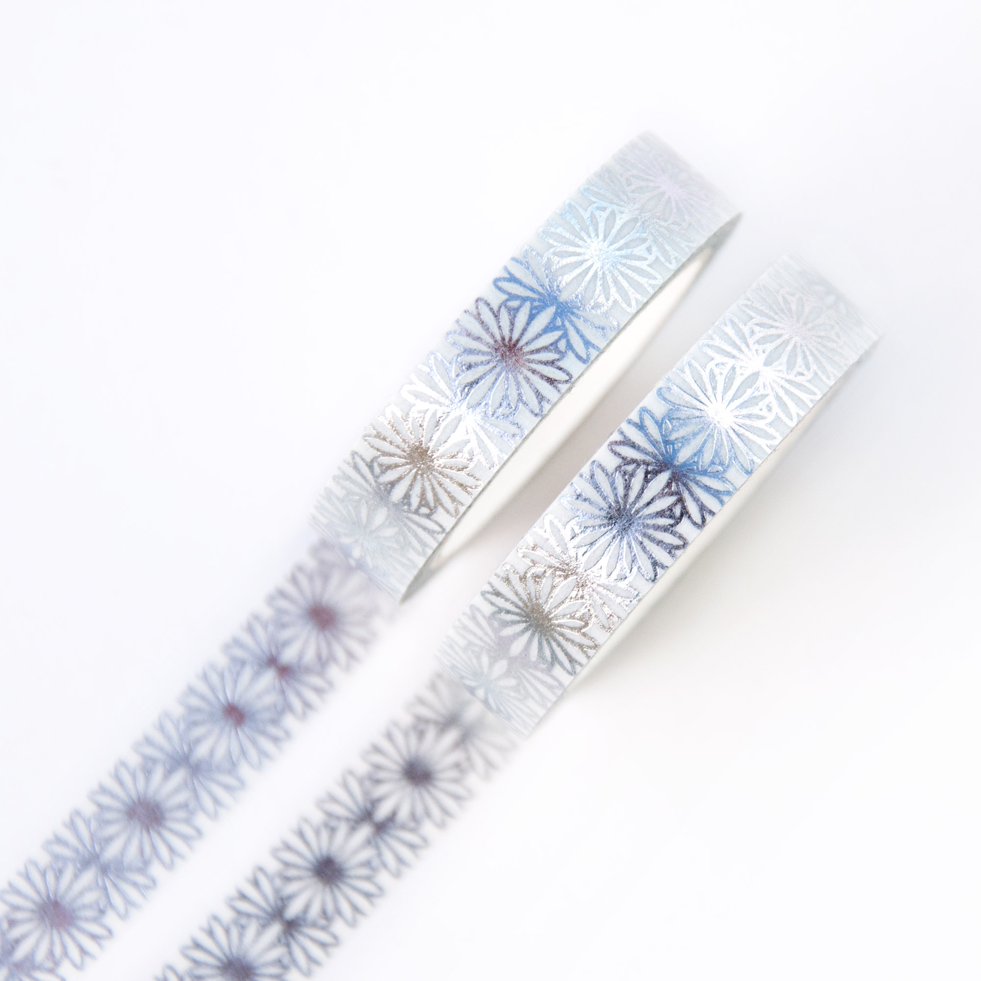 Silver Flora Lace Washi Tape - Design by Willwa