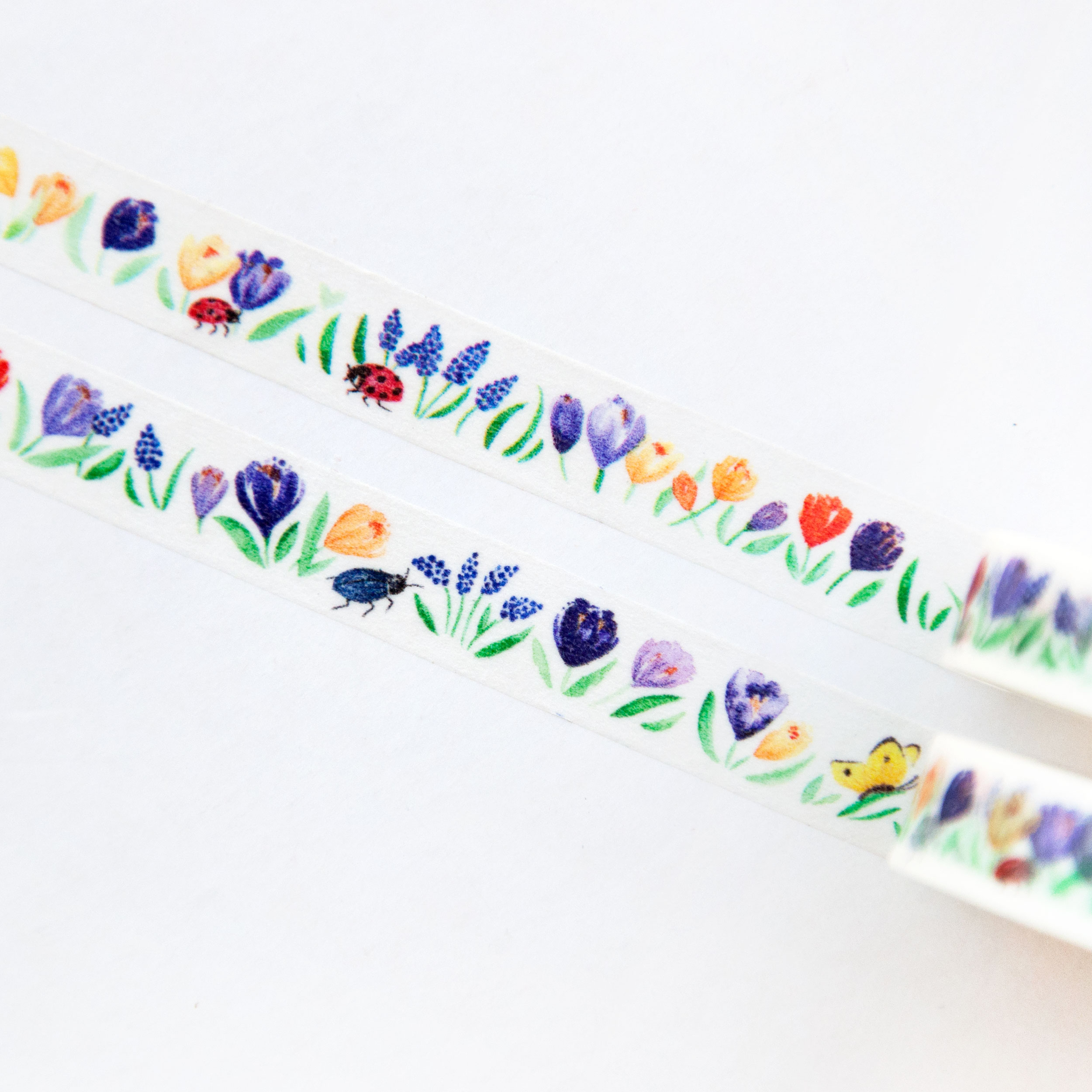 Colorful Spring Garden Washi Tape - Design by Willwa