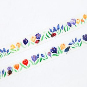 Colorful Spring Garden Washi Tape - Design by Willwa