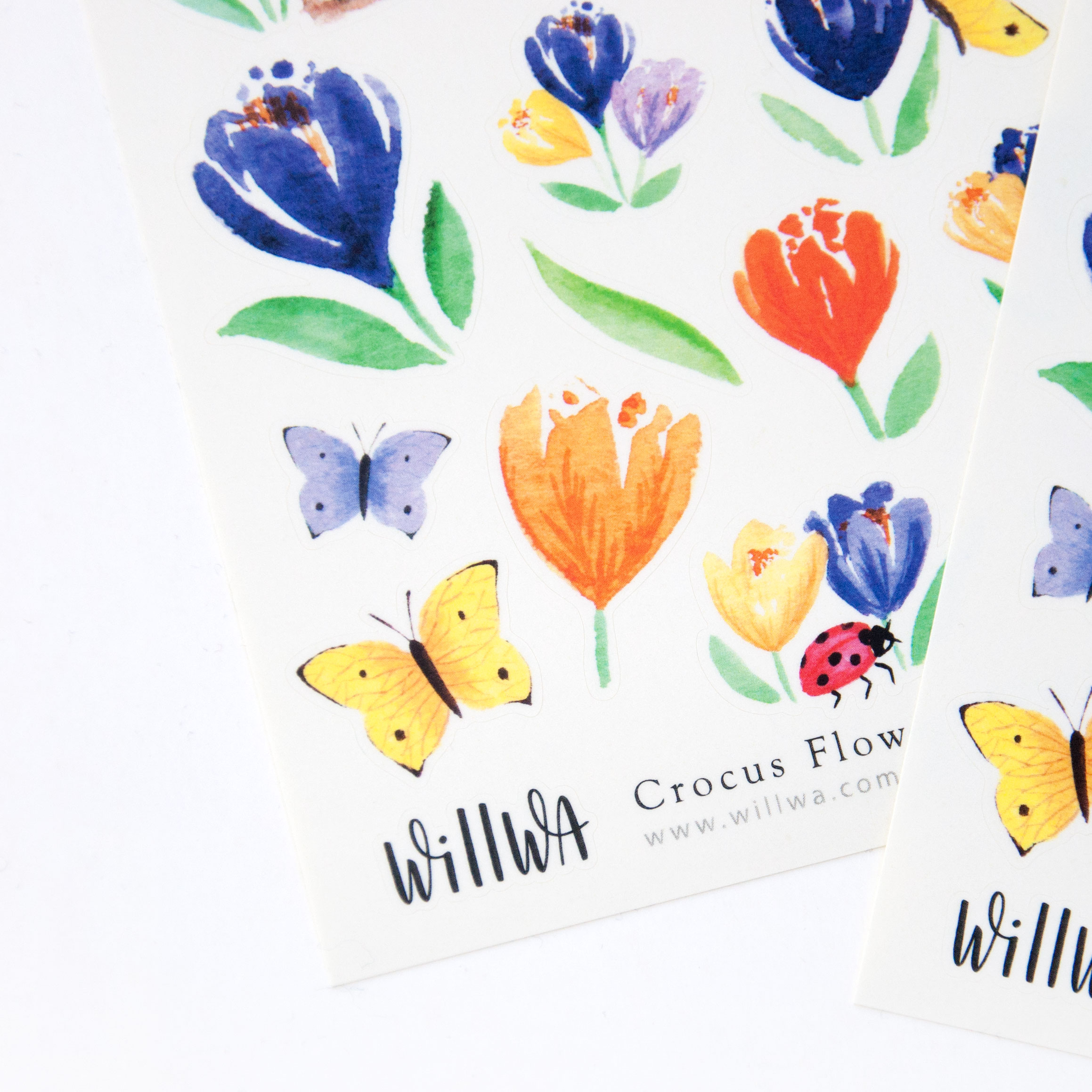 Crocus Flower Garden Stickers - Design by Willwa