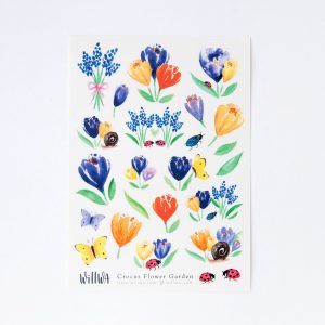 Crocus Flower Garden Stickers - Design by Willwa