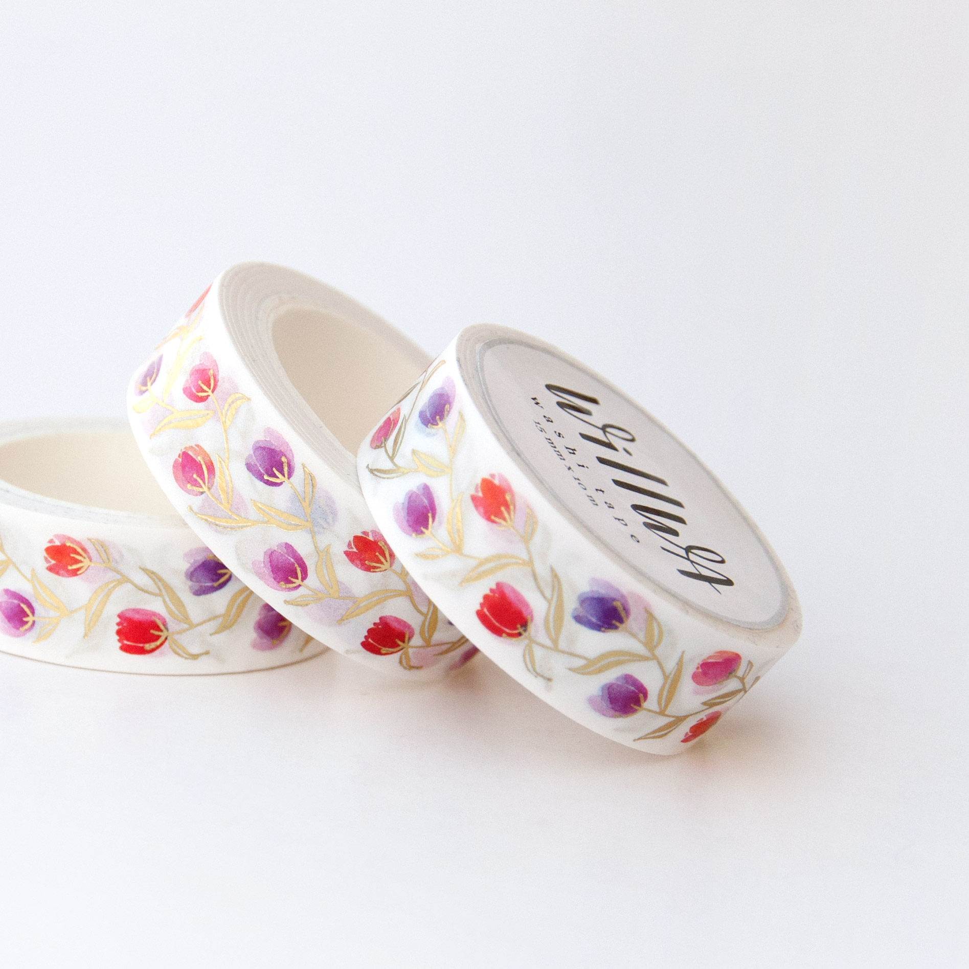 Dainty Tulips Washi Tape - Design by Willwa