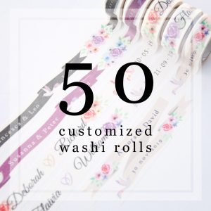 Customized Washi - 50 rolls