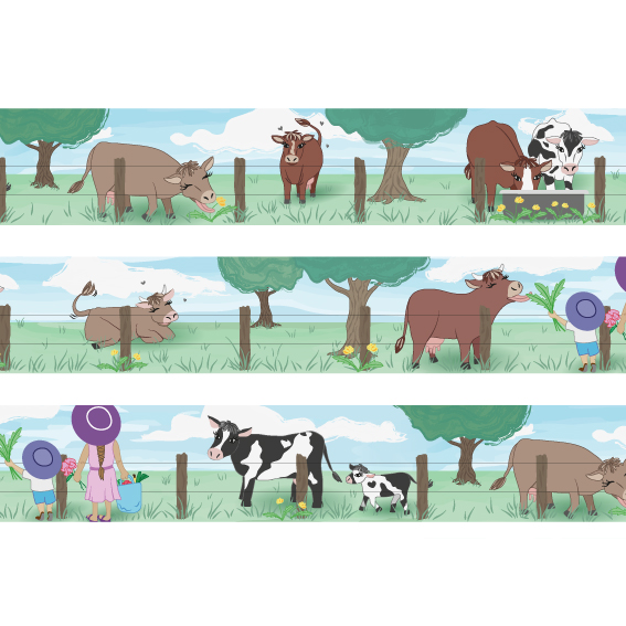 Grazing Cows Washi Tape - Design by Willwa