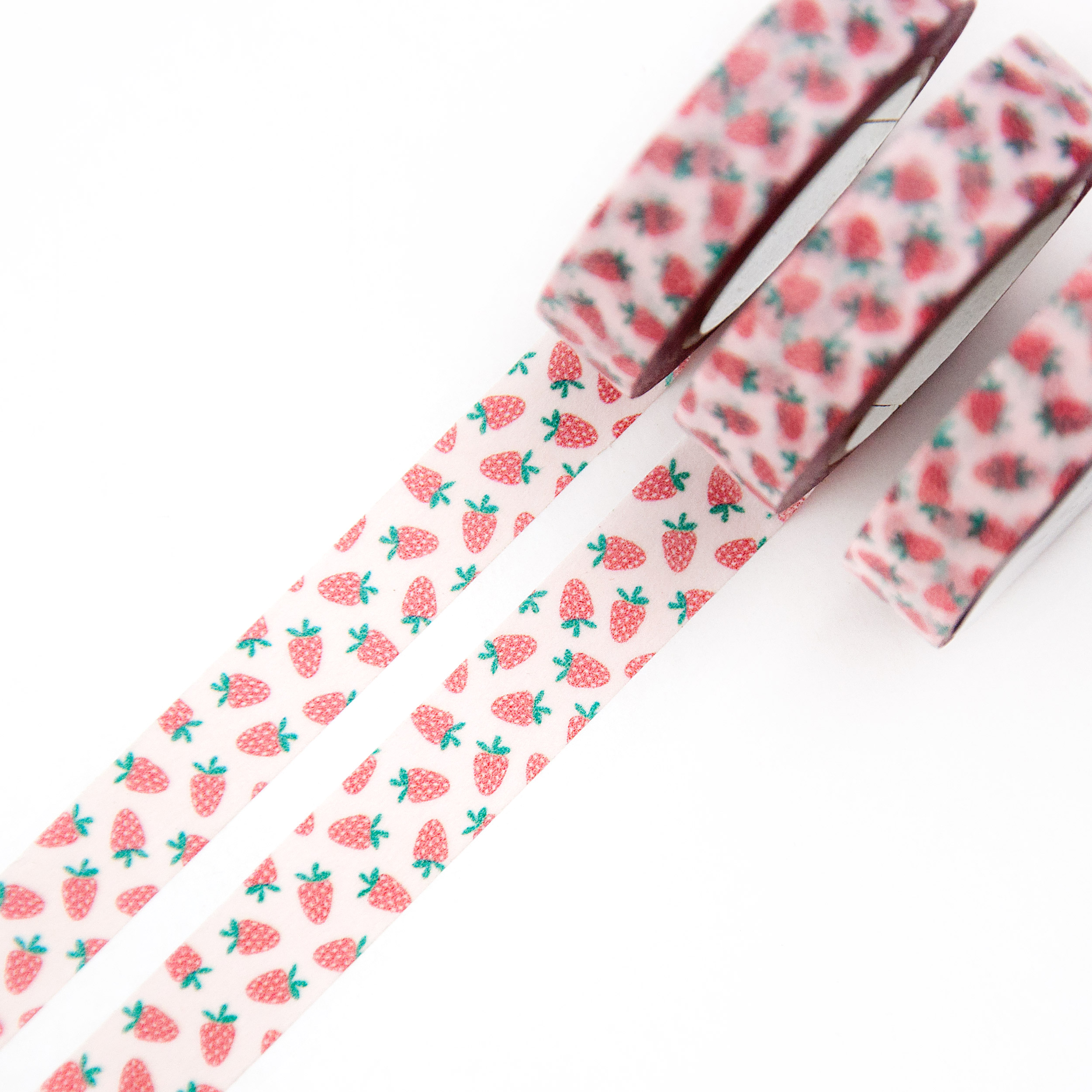 Tiny Strawberries Washi Tape - Design by Willwa