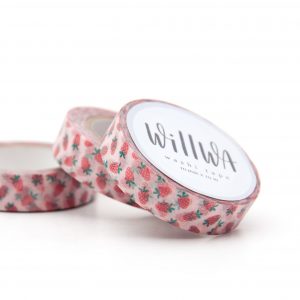 Tiny Strawberries Washi Tape - Design by Willwa
