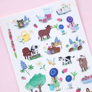 Picnic at the Farm Sticker Sheet - Design by Willwa