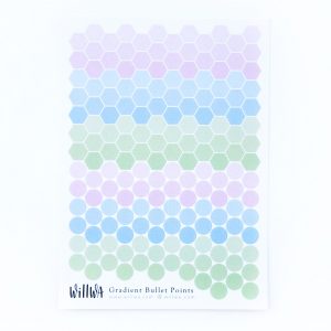 Gradient Bullet Points Sticker Sheet - Design by Willwa
