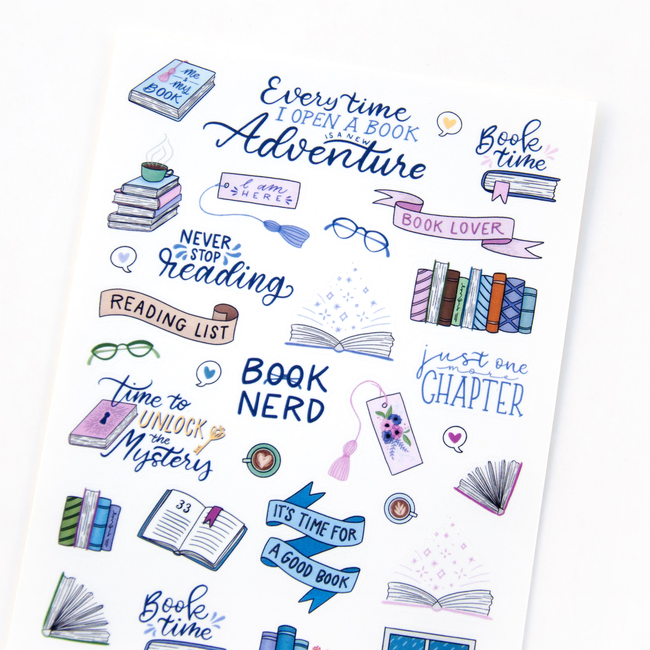 Time with My Books Sticker Sheet - Design by Willwa