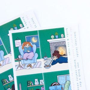 The Magic of Books Sticker Sheet - Design by Willwa