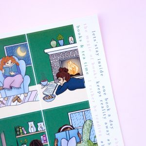 The Magic of Books Sticker Sheet - Design by Willwa