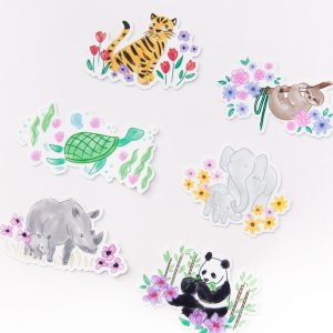Endangered Animals Sticker Pack - Design by Willwa