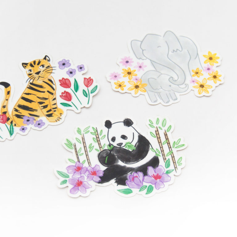 Endangered Animals Stickers Bundle - Willwa