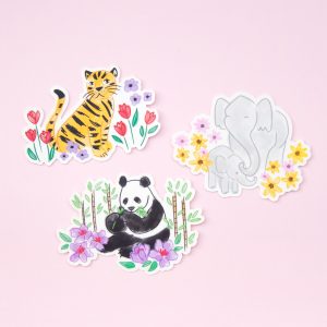 Endangered Animals Stickers - Design by Willwa