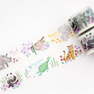 Thank You Animals Washi Tape - Design by Willwa