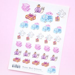 Happy Mail Delivery Sticker Sheet - Design by Willwa