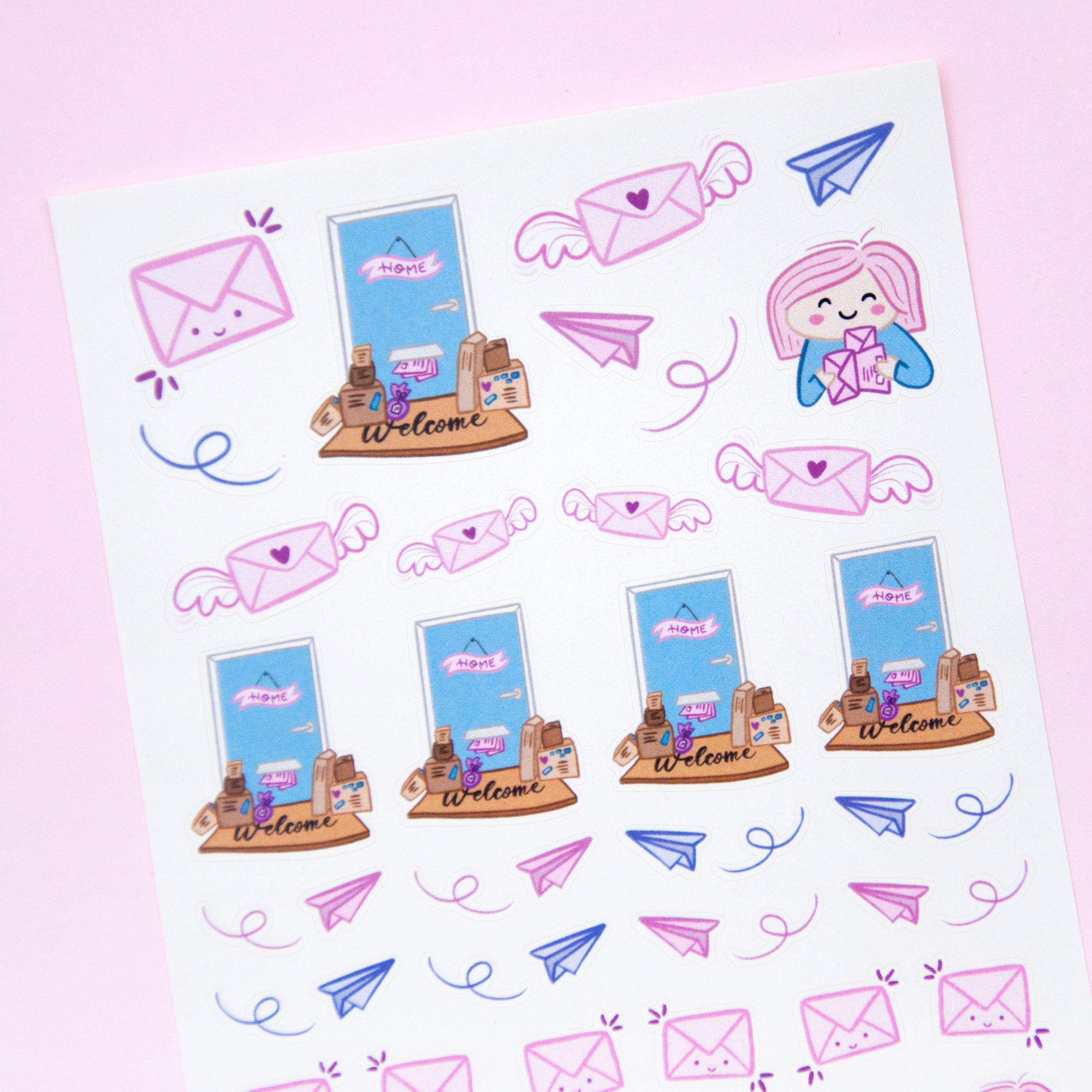 Happy Mail Planner Stickers | Mail Stickers | Mail Planner Stickers | Diary  Stickers | Journal Stickers | Letter Stickers