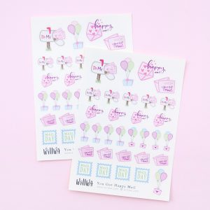 You Got Happy Mail Sticker Sheet - Design by Willwa