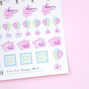 You Got Happy Mail Sticker Sheet - Design by Willwa