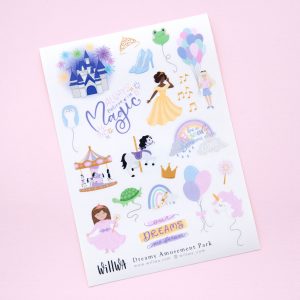 Dreamy Amusement Park Sticker Sheet - Design by Willwa