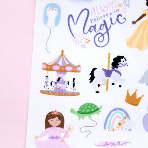 Dreamy Amusement Park Sticker Sheet - Design by Willwa