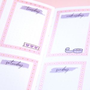 Love & Bows Washi Tape - Design by Willwa